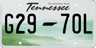 TN license plate G2970L