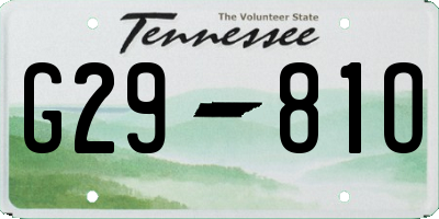 TN license plate G2981O