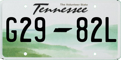 TN license plate G2982L