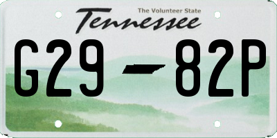 TN license plate G2982P