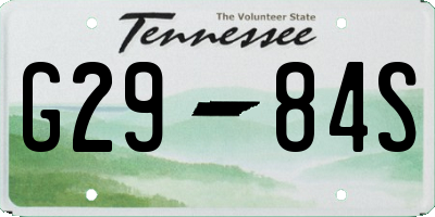 TN license plate G2984S