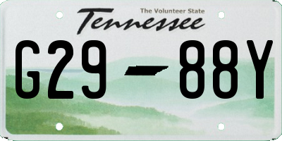 TN license plate G2988Y