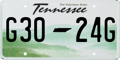 TN license plate G3024G