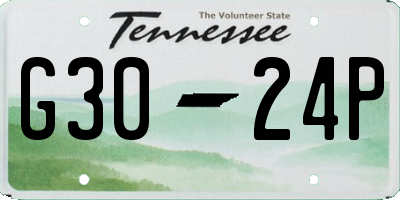 TN license plate G3024P