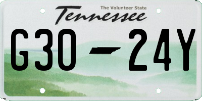 TN license plate G3024Y