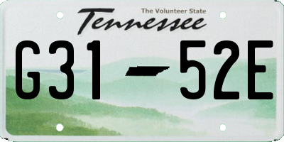 TN license plate G3152E