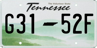 TN license plate G3152F