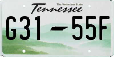 TN license plate G3155F