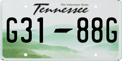 TN license plate G3188G