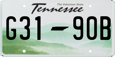 TN license plate G3190B