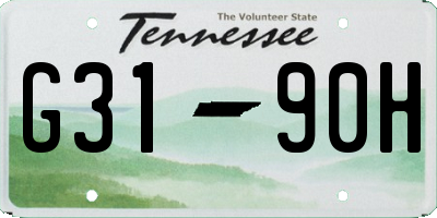 TN license plate G3190H