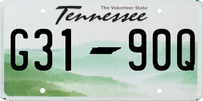 TN license plate G3190Q