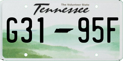 TN license plate G3195F