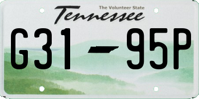 TN license plate G3195P