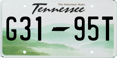 TN license plate G3195T