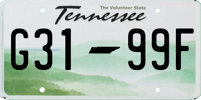 TN license plate G3199F