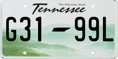 TN license plate G3199L