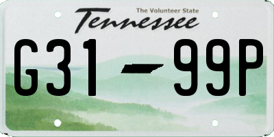 TN license plate G3199P