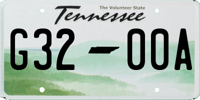 TN license plate G3200A