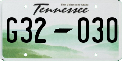 TN license plate G3203O