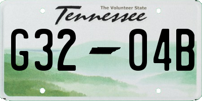 TN license plate G3204B