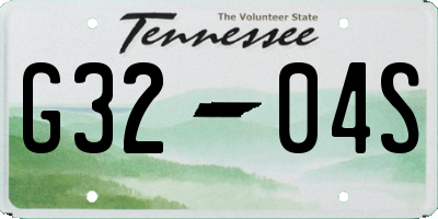 TN license plate G3204S