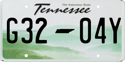 TN license plate G3204Y