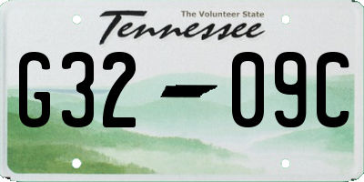 TN license plate G3209C