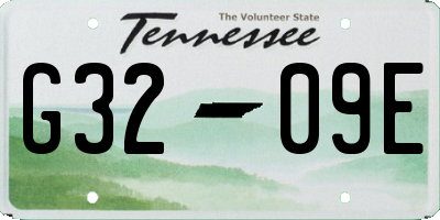 TN license plate G3209E