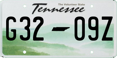 TN license plate G3209Z