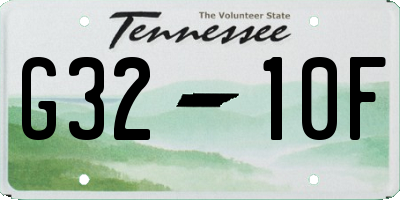 TN license plate G3210F