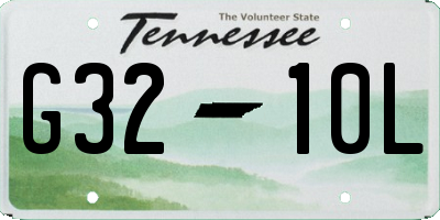 TN license plate G3210L