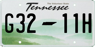 TN license plate G3211H