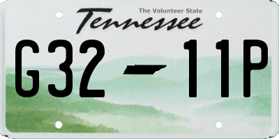 TN license plate G3211P