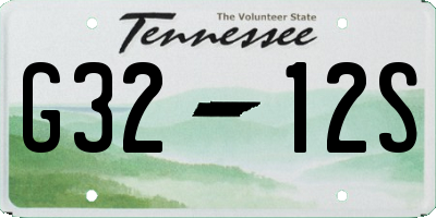 TN license plate G3212S
