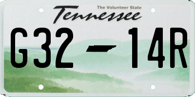 TN license plate G3214R