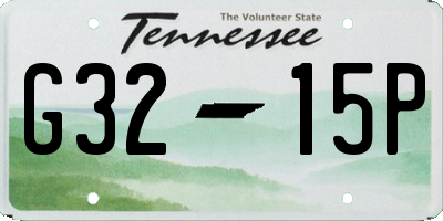 TN license plate G3215P