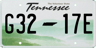 TN license plate G3217E