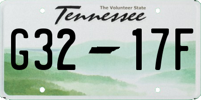 TN license plate G3217F