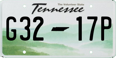 TN license plate G3217P