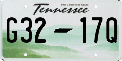 TN license plate G3217Q