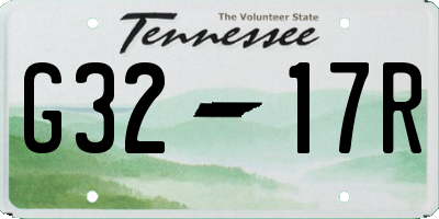 TN license plate G3217R