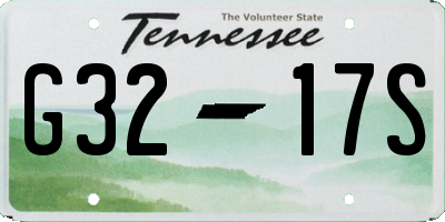 TN license plate G3217S
