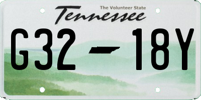 TN license plate G3218Y