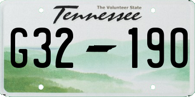 TN license plate G3219O