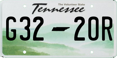 TN license plate G3220R