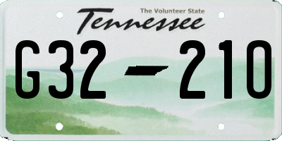 TN license plate G3221O
