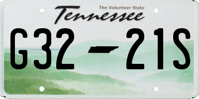 TN license plate G3221S