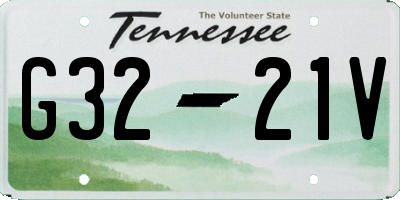 TN license plate G3221V