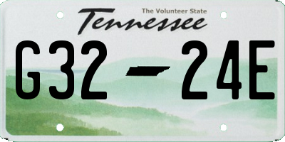 TN license plate G3224E
